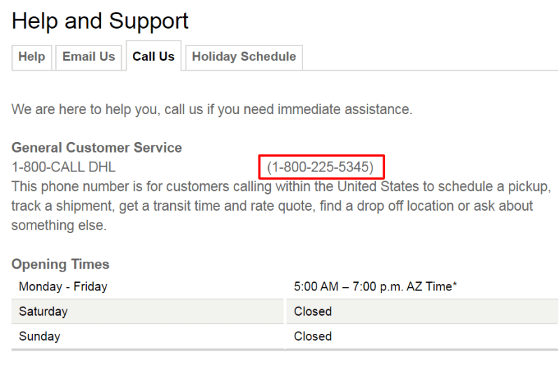 DHL Phone Number Best Way To Contact DHL Directly