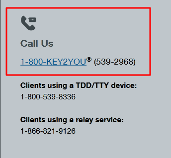 key bank phone number